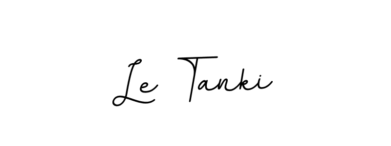 Use a signature maker to create a handwritten signature online. With this signature software, you can design (BallpointsItalic-DORy9) your own signature for name Le Tanki. Le Tanki signature style 11 images and pictures png