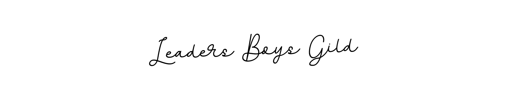 Create a beautiful signature design for name Leaders Boys Gild. With this signature (BallpointsItalic-DORy9) fonts, you can make a handwritten signature for free. Leaders Boys Gild signature style 11 images and pictures png