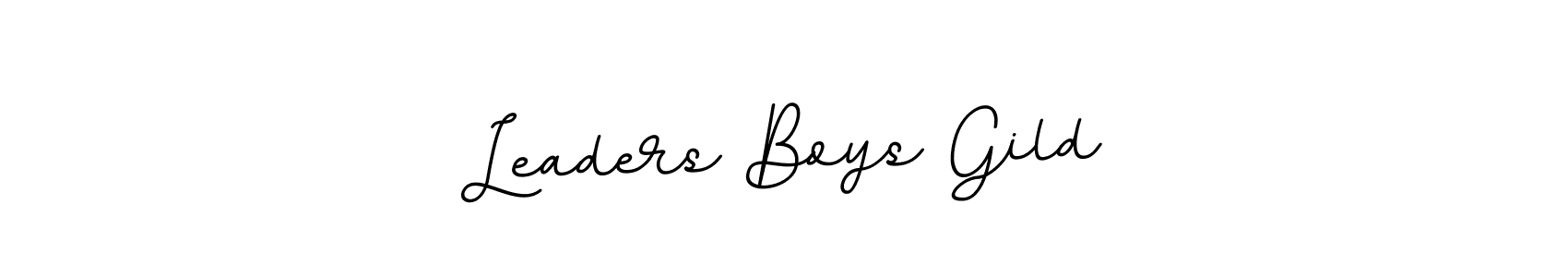 Make a beautiful signature design for name Leaders Boys Gild. With this signature (BallpointsItalic-DORy9) style, you can create a handwritten signature for free. Leaders Boys Gild signature style 11 images and pictures png