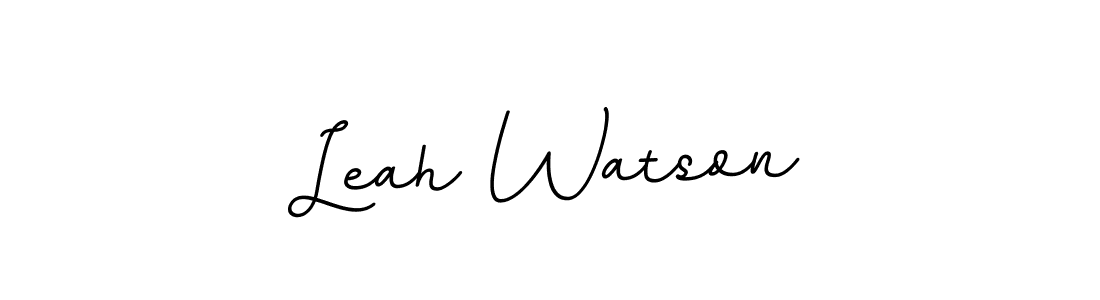 Make a beautiful signature design for name Leah Watson. With this signature (BallpointsItalic-DORy9) style, you can create a handwritten signature for free. Leah Watson signature style 11 images and pictures png