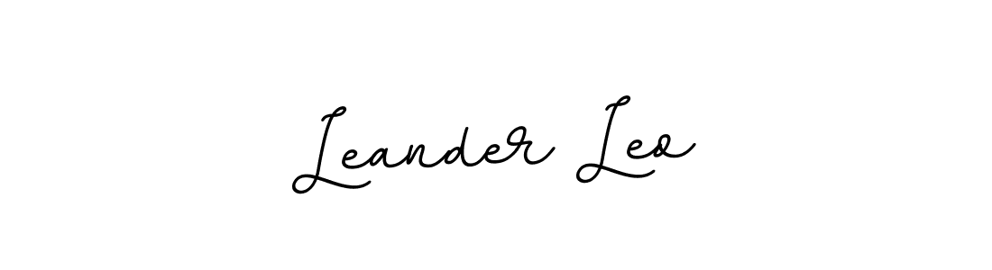 Leander Leo stylish signature style. Best Handwritten Sign (BallpointsItalic-DORy9) for my name. Handwritten Signature Collection Ideas for my name Leander Leo. Leander Leo signature style 11 images and pictures png