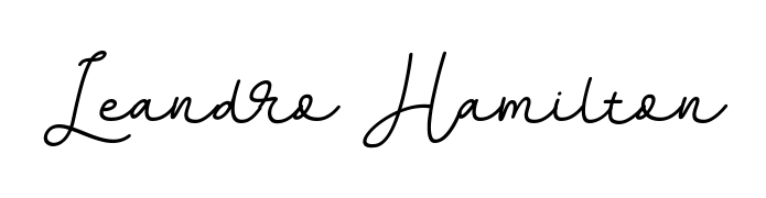 How to make Leandro Hamilton name signature. Use BallpointsItalic-DORy9 style for creating short signs online. This is the latest handwritten sign. Leandro Hamilton signature style 11 images and pictures png