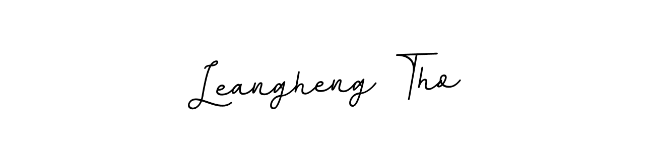 You should practise on your own different ways (BallpointsItalic-DORy9) to write your name (Leangheng Tho) in signature. don't let someone else do it for you. Leangheng Tho signature style 11 images and pictures png