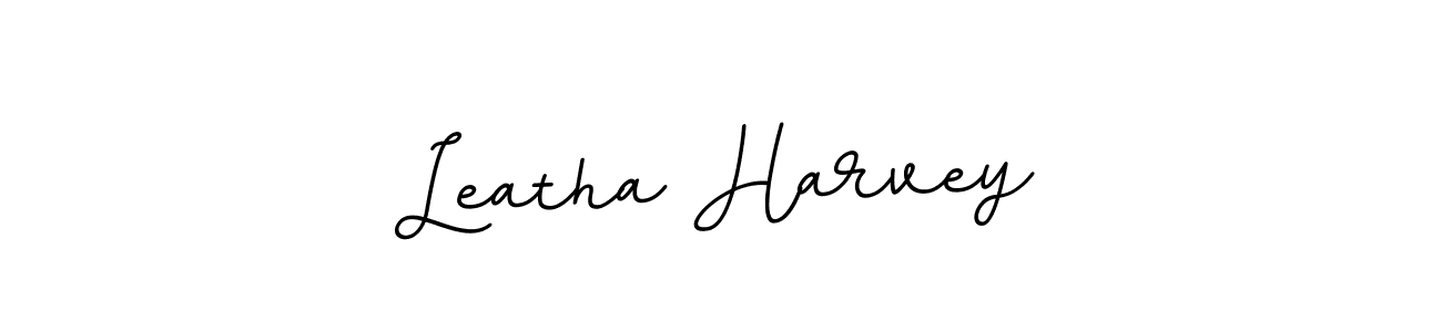 if you are searching for the best signature style for your name Leatha Harvey. so please give up your signature search. here we have designed multiple signature styles  using BallpointsItalic-DORy9. Leatha Harvey signature style 11 images and pictures png