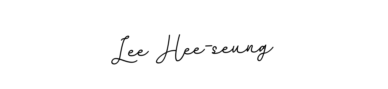 Make a beautiful signature design for name Lee Hee-seung. With this signature (BallpointsItalic-DORy9) style, you can create a handwritten signature for free. Lee Hee-seung signature style 11 images and pictures png