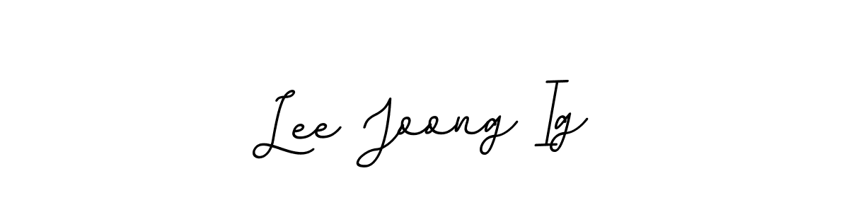 It looks lik you need a new signature style for name Lee Joong Ig. Design unique handwritten (BallpointsItalic-DORy9) signature with our free signature maker in just a few clicks. Lee Joong Ig signature style 11 images and pictures png