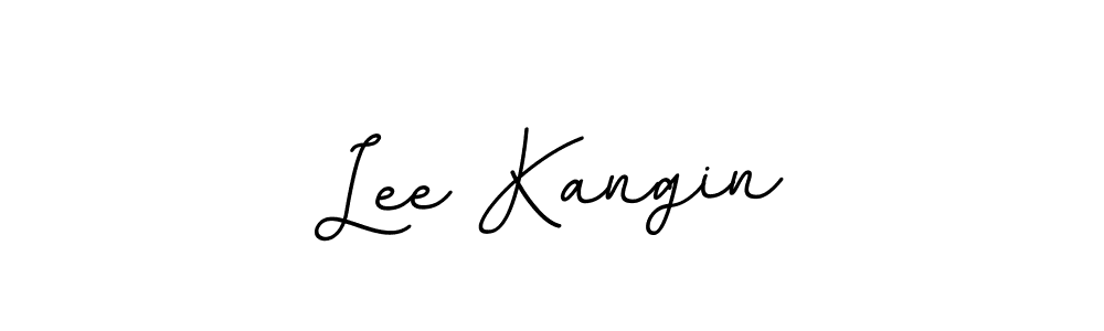 Use a signature maker to create a handwritten signature online. With this signature software, you can design (BallpointsItalic-DORy9) your own signature for name Lee Kangin. Lee Kangin signature style 11 images and pictures png