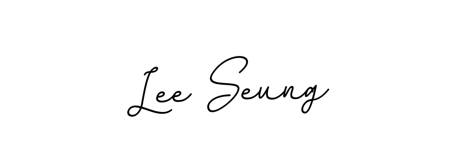 This is the best signature style for the Lee Seung name. Also you like these signature font (BallpointsItalic-DORy9). Mix name signature. Lee Seung signature style 11 images and pictures png