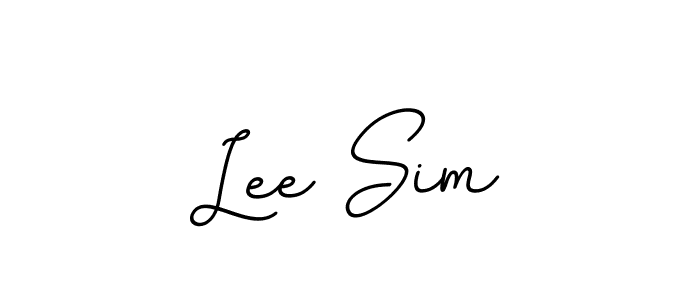 You should practise on your own different ways (BallpointsItalic-DORy9) to write your name (Lee Sim) in signature. don't let someone else do it for you. Lee Sim signature style 11 images and pictures png