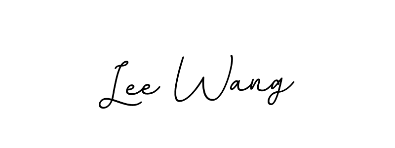 Use a signature maker to create a handwritten signature online. With this signature software, you can design (BallpointsItalic-DORy9) your own signature for name Lee Wang. Lee Wang signature style 11 images and pictures png
