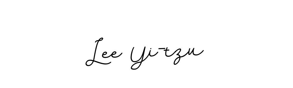 Create a beautiful signature design for name Lee Yi-tzu. With this signature (BallpointsItalic-DORy9) fonts, you can make a handwritten signature for free. Lee Yi-tzu signature style 11 images and pictures png