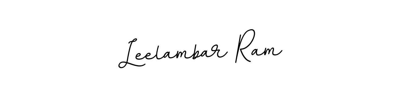 Design your own signature with our free online signature maker. With this signature software, you can create a handwritten (BallpointsItalic-DORy9) signature for name Leelambar Ram. Leelambar Ram signature style 11 images and pictures png
