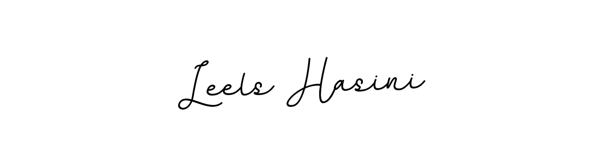 Use a signature maker to create a handwritten signature online. With this signature software, you can design (BallpointsItalic-DORy9) your own signature for name Leels Hasini. Leels Hasini signature style 11 images and pictures png