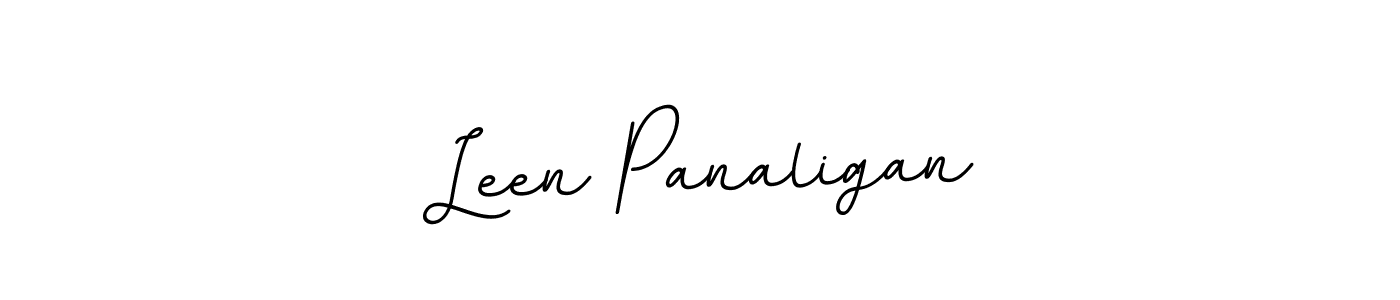 Design your own signature with our free online signature maker. With this signature software, you can create a handwritten (BallpointsItalic-DORy9) signature for name Leen Panaligan. Leen Panaligan signature style 11 images and pictures png