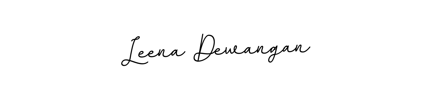 Make a beautiful signature design for name Leena Dewangan. With this signature (BallpointsItalic-DORy9) style, you can create a handwritten signature for free. Leena Dewangan signature style 11 images and pictures png