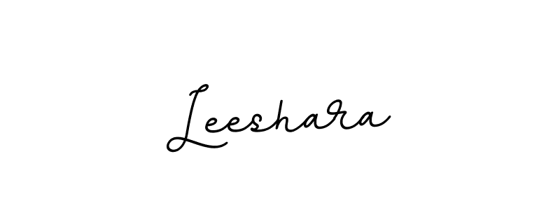 How to make Leeshara name signature. Use BallpointsItalic-DORy9 style for creating short signs online. This is the latest handwritten sign. Leeshara signature style 11 images and pictures png