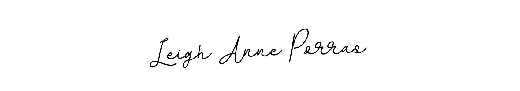 Design your own signature with our free online signature maker. With this signature software, you can create a handwritten (BallpointsItalic-DORy9) signature for name Leigh Anne Porras. Leigh Anne Porras signature style 11 images and pictures png
