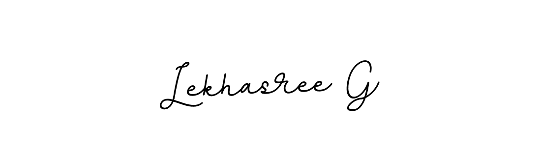 Lekhasree G stylish signature style. Best Handwritten Sign (BallpointsItalic-DORy9) for my name. Handwritten Signature Collection Ideas for my name Lekhasree G. Lekhasree G signature style 11 images and pictures png