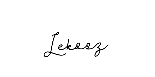 BallpointsItalic-DORy9 is a professional signature style that is perfect for those who want to add a touch of class to their signature. It is also a great choice for those who want to make their signature more unique. Get Lekosz name to fancy signature for free. Lekosz signature style 11 images and pictures png