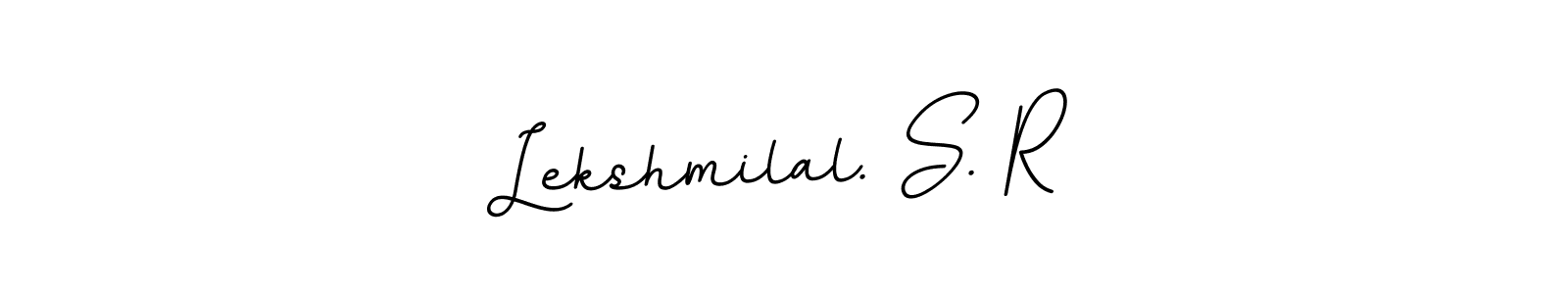 This is the best signature style for the Lekshmilal. S. R name. Also you like these signature font (BallpointsItalic-DORy9). Mix name signature. Lekshmilal. S. R signature style 11 images and pictures png