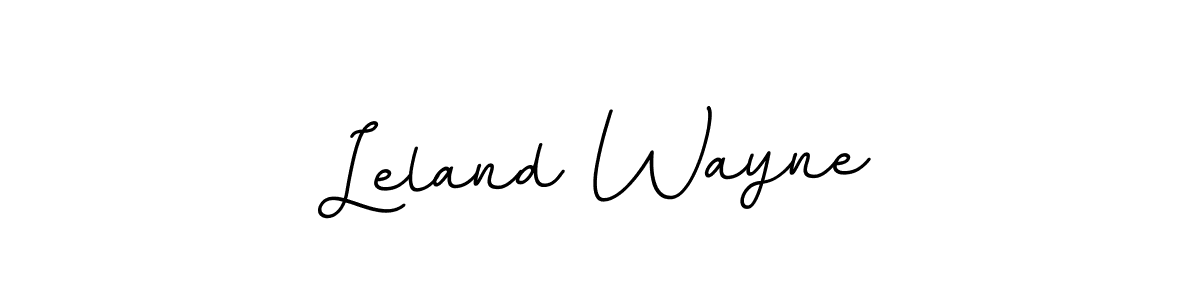 Use a signature maker to create a handwritten signature online. With this signature software, you can design (BallpointsItalic-DORy9) your own signature for name Leland Wayne. Leland Wayne signature style 11 images and pictures png