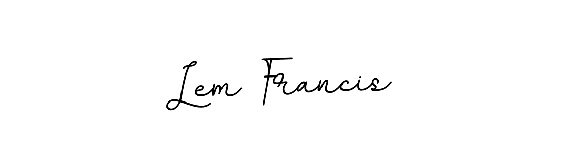 How to make Lem Francis signature? BallpointsItalic-DORy9 is a professional autograph style. Create handwritten signature for Lem Francis name. Lem Francis signature style 11 images and pictures png