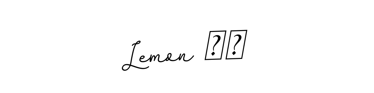 Use a signature maker to create a handwritten signature online. With this signature software, you can design (BallpointsItalic-DORy9) your own signature for name Lemon ❤️. Lemon ❤️ signature style 11 images and pictures png