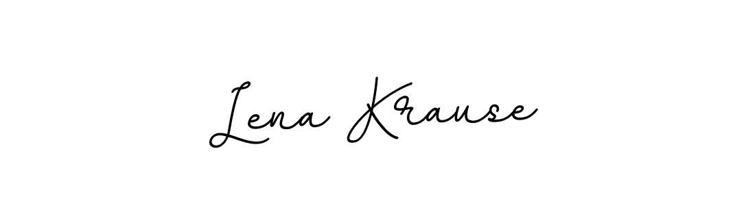 Use a signature maker to create a handwritten signature online. With this signature software, you can design (BallpointsItalic-DORy9) your own signature for name Lena Krause. Lena Krause signature style 11 images and pictures png