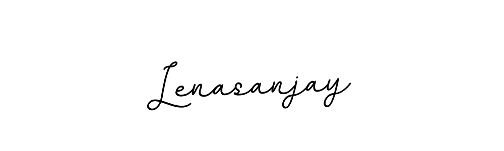 if you are searching for the best signature style for your name Lenasanjay. so please give up your signature search. here we have designed multiple signature styles  using BallpointsItalic-DORy9. Lenasanjay signature style 11 images and pictures png