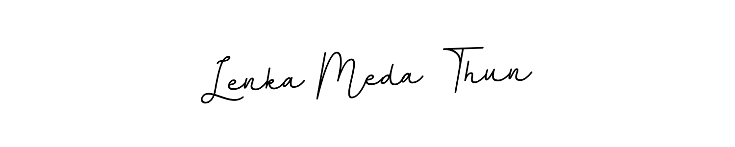 Once you've used our free online signature maker to create your best signature BallpointsItalic-DORy9 style, it's time to enjoy all of the benefits that Lenka Meda Thun name signing documents. Lenka Meda Thun signature style 11 images and pictures png
