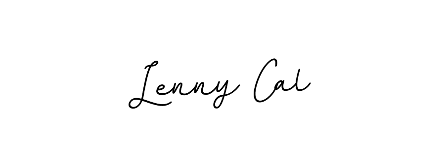 Lenny Cal stylish signature style. Best Handwritten Sign (BallpointsItalic-DORy9) for my name. Handwritten Signature Collection Ideas for my name Lenny Cal. Lenny Cal signature style 11 images and pictures png