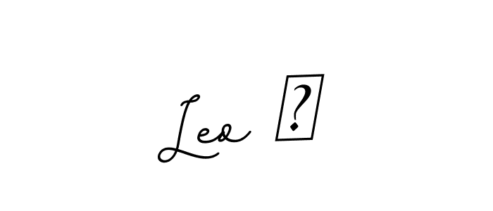 How to make Leo ♡ signature? BallpointsItalic-DORy9 is a professional autograph style. Create handwritten signature for Leo ♡ name. Leo ♡ signature style 11 images and pictures png