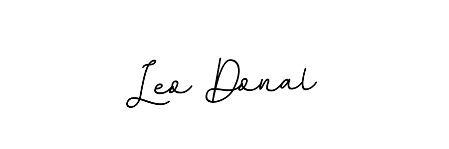Leo Donal stylish signature style. Best Handwritten Sign (BallpointsItalic-DORy9) for my name. Handwritten Signature Collection Ideas for my name Leo Donal. Leo Donal signature style 11 images and pictures png