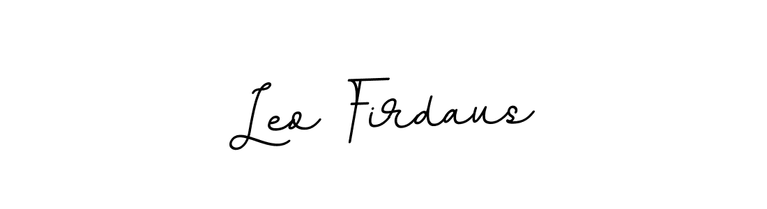 How to make Leo Firdaus name signature. Use BallpointsItalic-DORy9 style for creating short signs online. This is the latest handwritten sign. Leo Firdaus signature style 11 images and pictures png