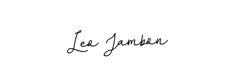Check out images of Autograph of Leo Jambon name. Actor Leo Jambon Signature Style. BallpointsItalic-DORy9 is a professional sign style online. Leo Jambon signature style 11 images and pictures png