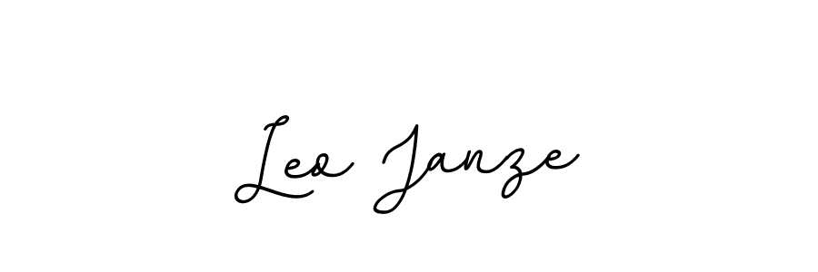 This is the best signature style for the Leo Janze name. Also you like these signature font (BallpointsItalic-DORy9). Mix name signature. Leo Janze signature style 11 images and pictures png