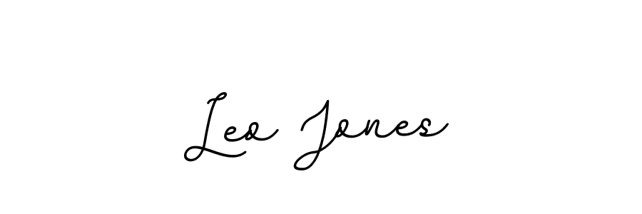 Use a signature maker to create a handwritten signature online. With this signature software, you can design (BallpointsItalic-DORy9) your own signature for name Leo Jones. Leo Jones signature style 11 images and pictures png