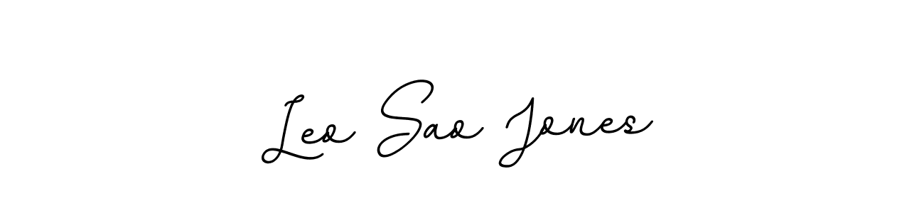 Use a signature maker to create a handwritten signature online. With this signature software, you can design (BallpointsItalic-DORy9) your own signature for name Leo Sao Jones. Leo Sao Jones signature style 11 images and pictures png