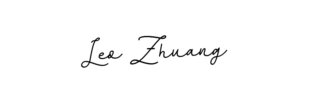 You should practise on your own different ways (BallpointsItalic-DORy9) to write your name (Leo Zhuang) in signature. don't let someone else do it for you. Leo Zhuang signature style 11 images and pictures png