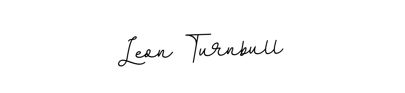 How to make Leon Turnbull name signature. Use BallpointsItalic-DORy9 style for creating short signs online. This is the latest handwritten sign. Leon Turnbull signature style 11 images and pictures png