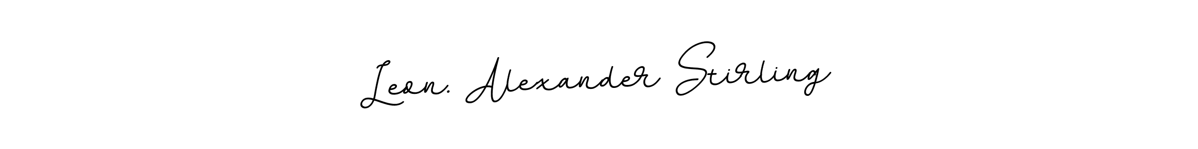 Make a beautiful signature design for name Leon. Alexander Stirling. With this signature (BallpointsItalic-DORy9) style, you can create a handwritten signature for free. Leon. Alexander Stirling signature style 11 images and pictures png