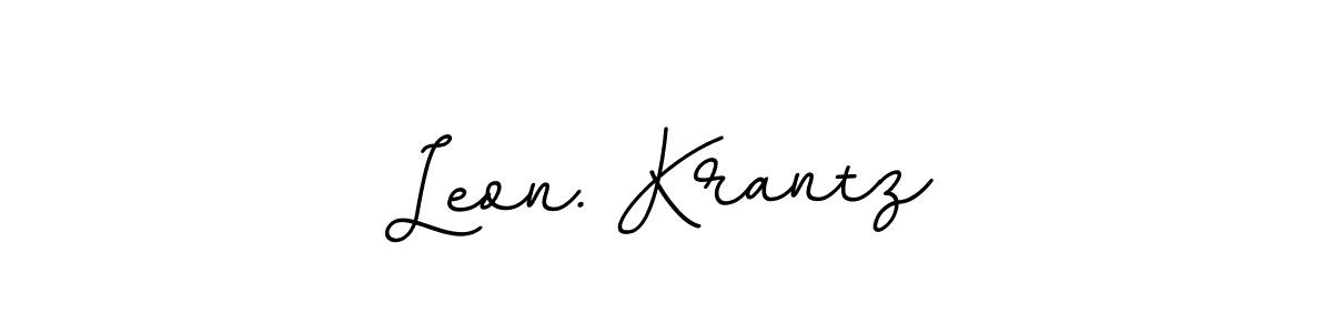 It looks lik you need a new signature style for name Leon. Krantz. Design unique handwritten (BallpointsItalic-DORy9) signature with our free signature maker in just a few clicks. Leon. Krantz signature style 11 images and pictures png