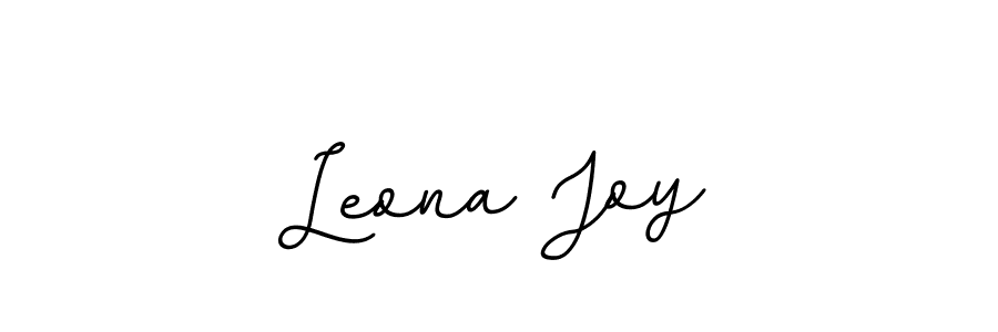 Make a beautiful signature design for name Leona Joy. With this signature (BallpointsItalic-DORy9) style, you can create a handwritten signature for free. Leona Joy signature style 11 images and pictures png