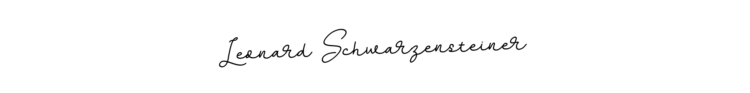 Create a beautiful signature design for name Leonard Schwarzensteiner. With this signature (BallpointsItalic-DORy9) fonts, you can make a handwritten signature for free. Leonard Schwarzensteiner signature style 11 images and pictures png