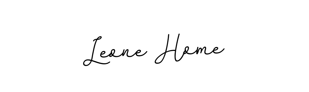 Design your own signature with our free online signature maker. With this signature software, you can create a handwritten (BallpointsItalic-DORy9) signature for name Leone Home. Leone Home signature style 11 images and pictures png