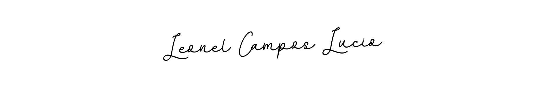 The best way (BallpointsItalic-DORy9) to make a short signature is to pick only two or three words in your name. The name Leonel Campos Lucio include a total of six letters. For converting this name. Leonel Campos Lucio signature style 11 images and pictures png