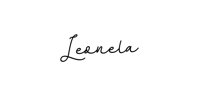 You should practise on your own different ways (BallpointsItalic-DORy9) to write your name (Leonela) in signature. don't let someone else do it for you. Leonela signature style 11 images and pictures png