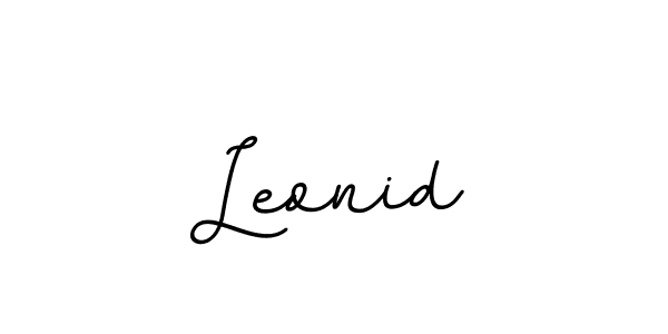 Make a beautiful signature design for name Leonid. With this signature (BallpointsItalic-DORy9) style, you can create a handwritten signature for free. Leonid signature style 11 images and pictures png