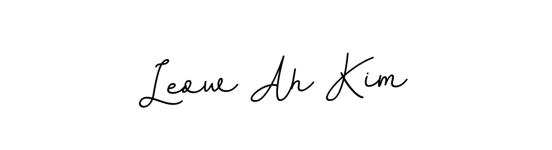 Make a beautiful signature design for name Leow Ah Kim. With this signature (BallpointsItalic-DORy9) style, you can create a handwritten signature for free. Leow Ah Kim signature style 11 images and pictures png