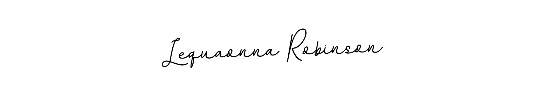 Use a signature maker to create a handwritten signature online. With this signature software, you can design (BallpointsItalic-DORy9) your own signature for name Lequaonna Robinson. Lequaonna Robinson signature style 11 images and pictures png